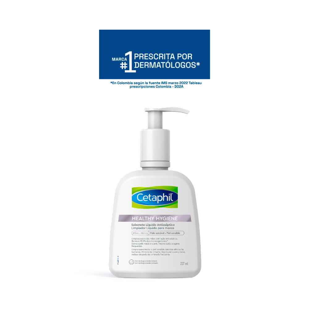 LIMPIADOR LIQUIDO PARA MANOS HEALTHY HYGIENE CETAPHIL FRASCO 237 ML