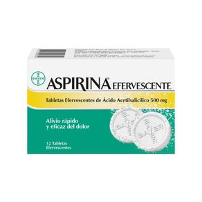 ASPIRINA EFERVESCENTE TABLETAS 500 MG