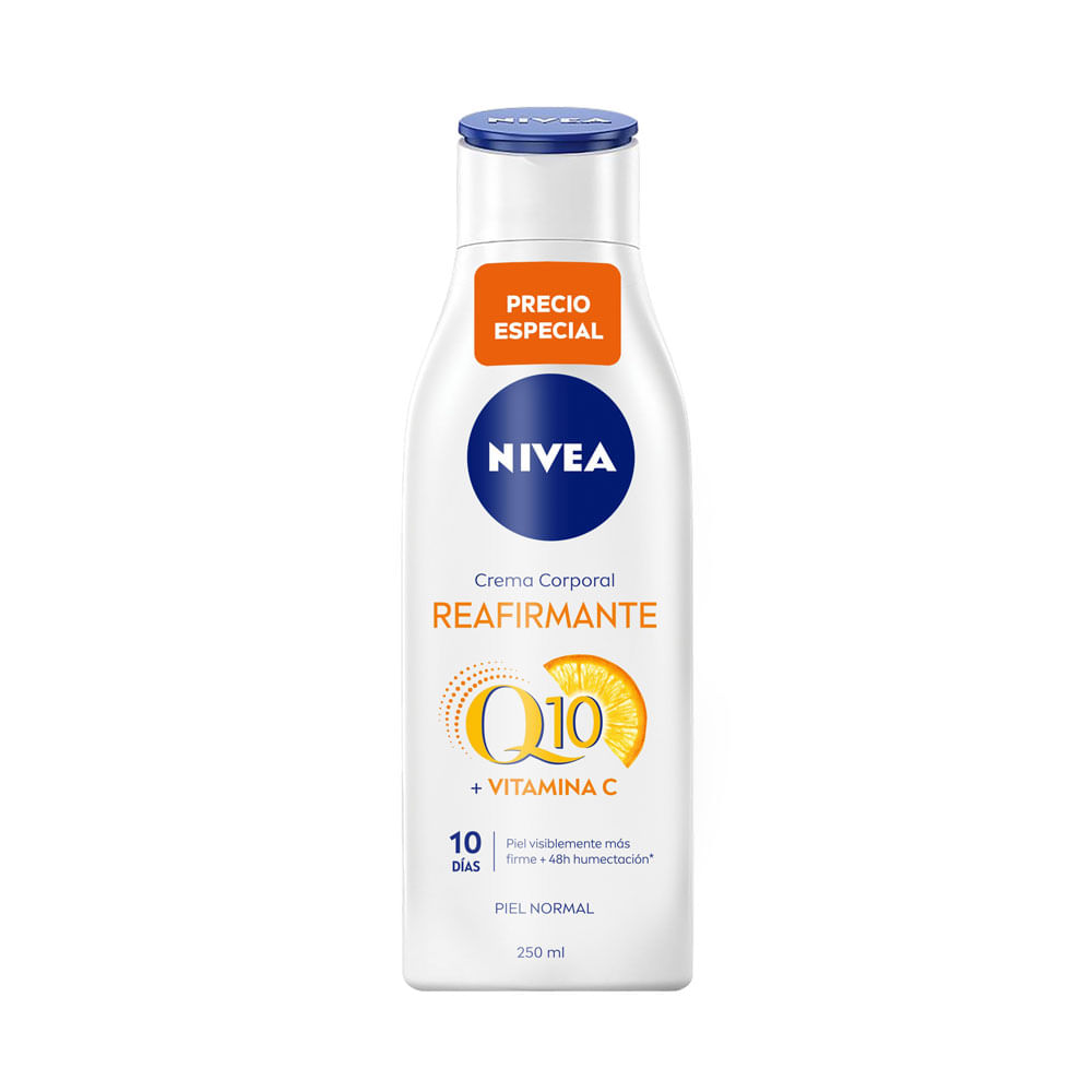 CREMA CORPORAL NIVEA P.E REAFIRMANTE Q10 FRASCO 250 ML