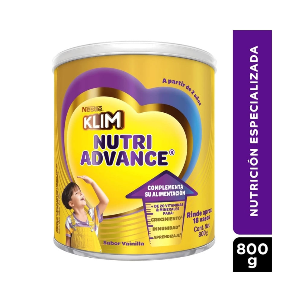 KLIM NUTRIADVANCE POLVO LATA 800 G