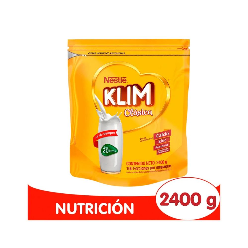 KLIM CLASICA FORTIFICADA POLVO BOLSA 2.4 KG