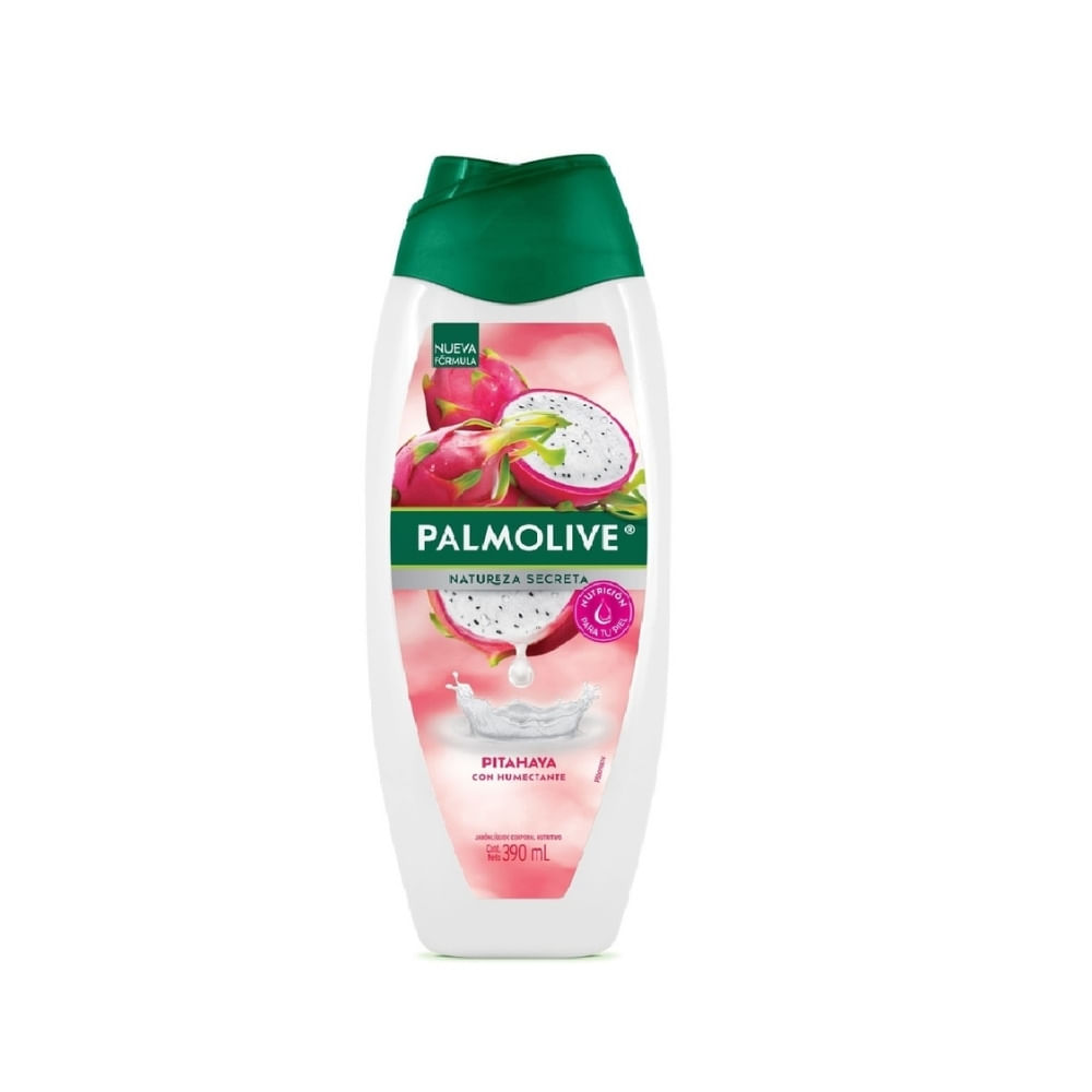 JABON LIQUIDO PALMOLIVE NATUREZA SECRETA PITAHAYA FRASCO 390 ML