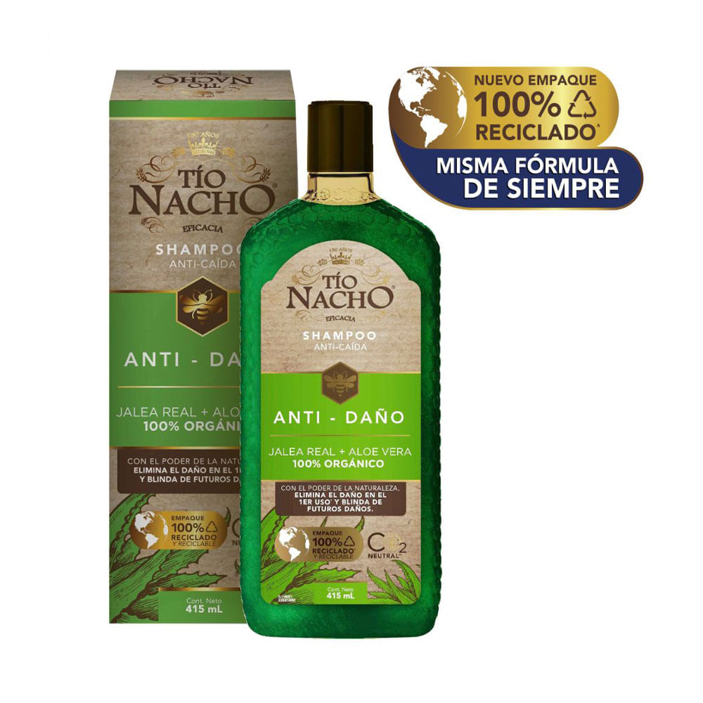 SHAMPOO TIO NACHO ALOE CAJA 415 ML