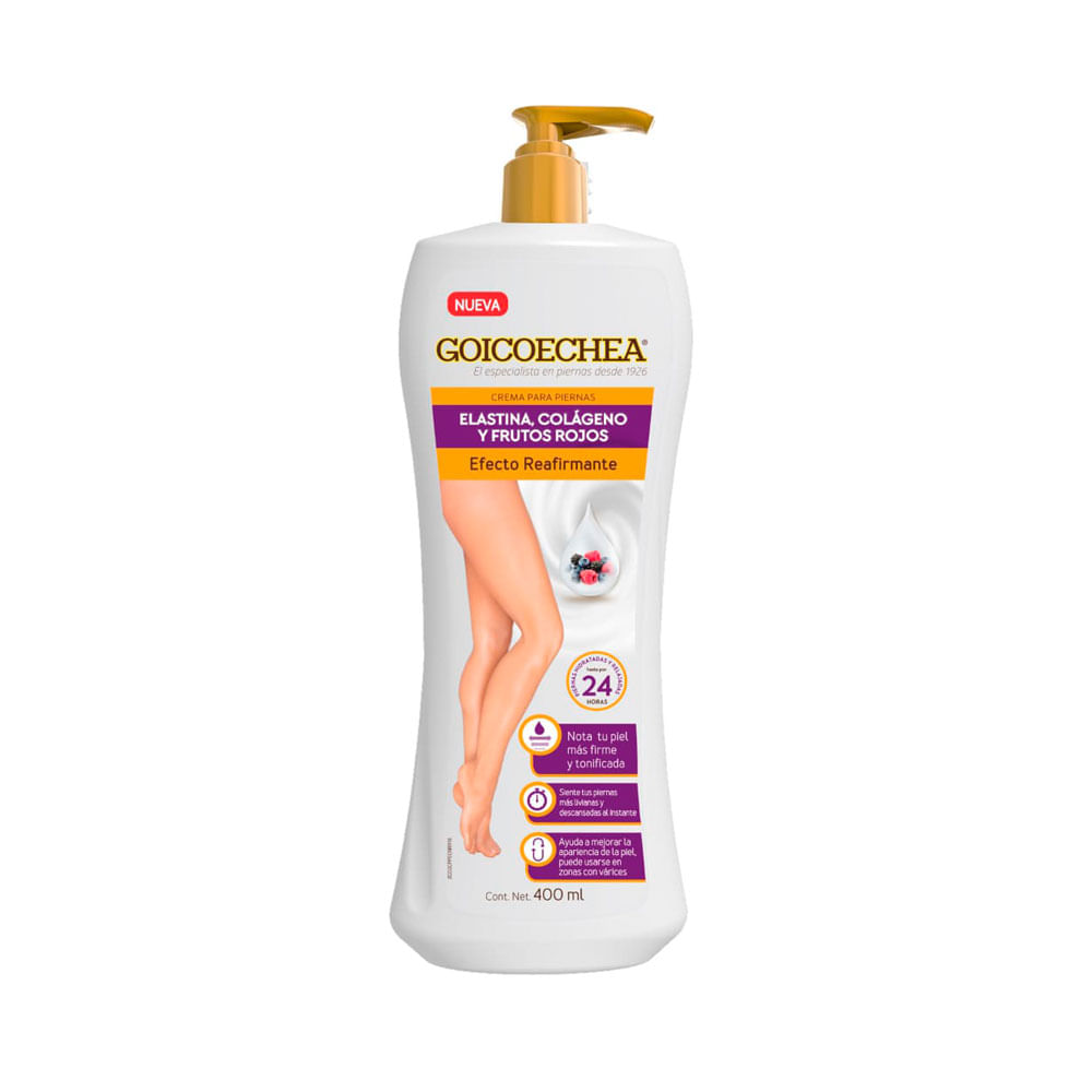 CREMA GOICOECHEA ELASTINA COLAGENO FRASCO 400 ML