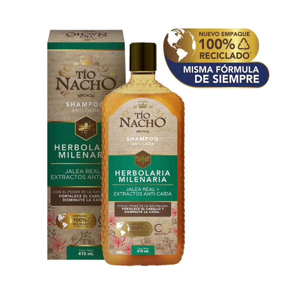 SHAMPOO TIO NACHO HERBOLARIA FRASCO 415 ML