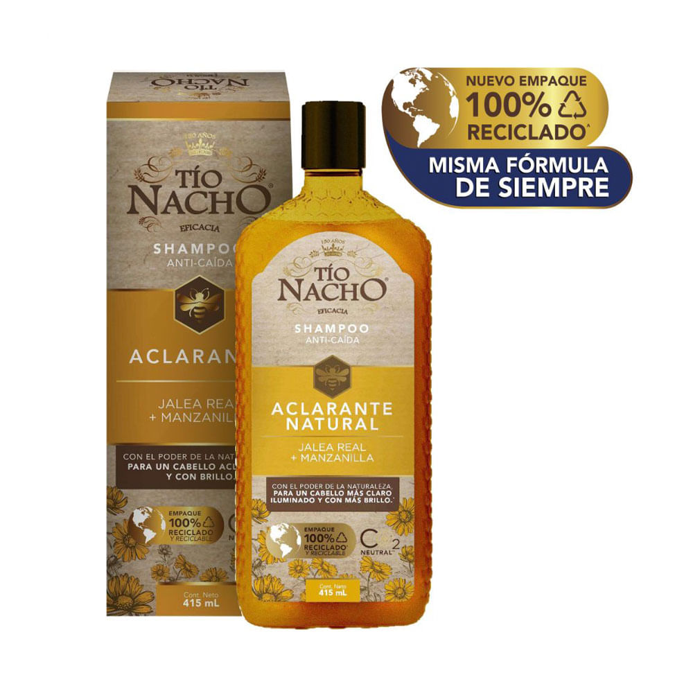 SHAMPOO TIO NACHO ACLARANTE FRASCO 415 ML
