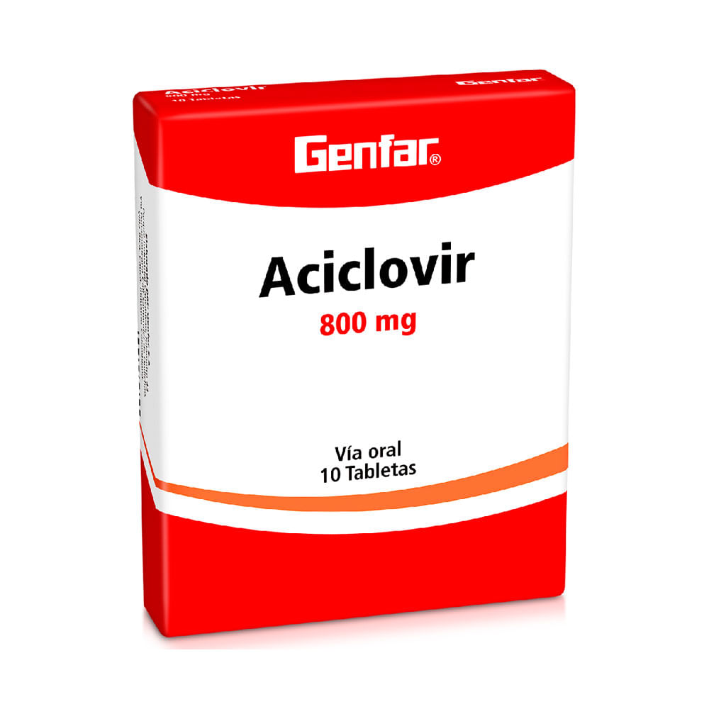 ACICLOVIR GENFAR TABLETAS 800 MG