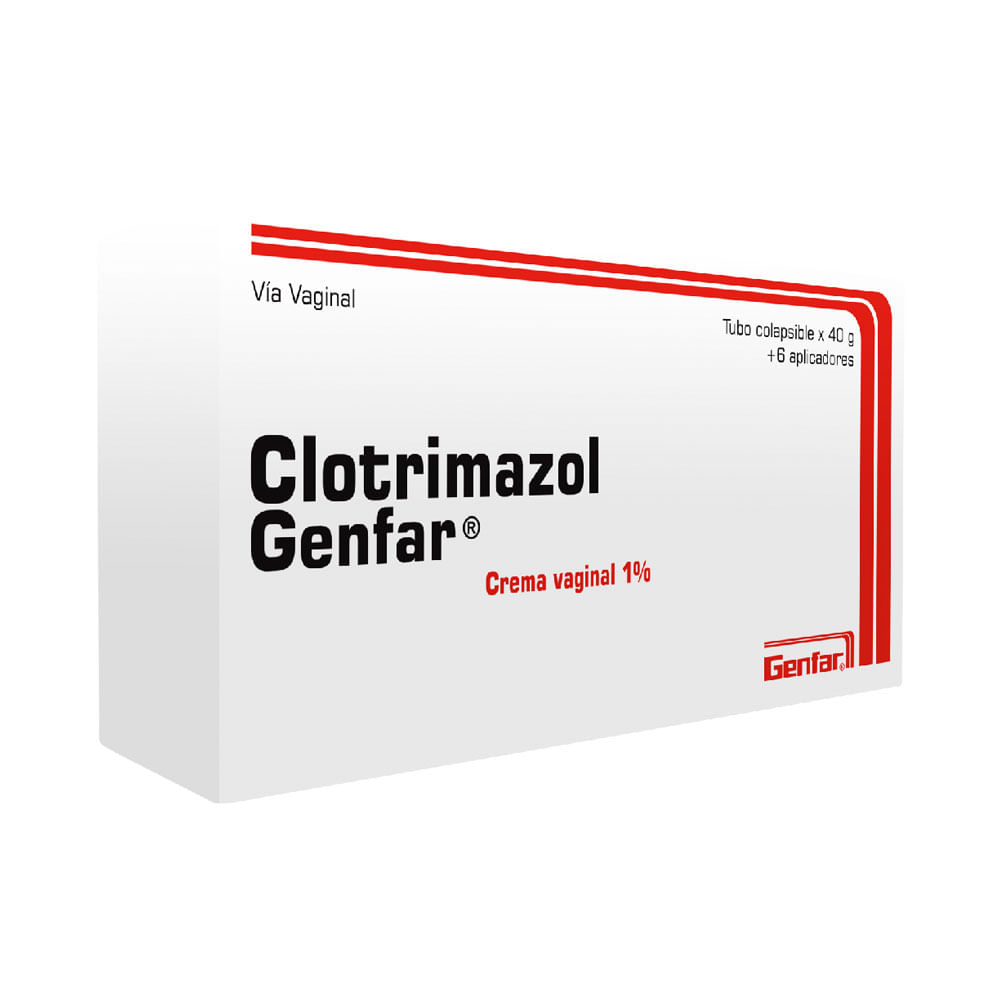 CLOTRIMAZOL 6 APLICACIONES GF CREMA VAGINAL 1 % CAJA 40 G