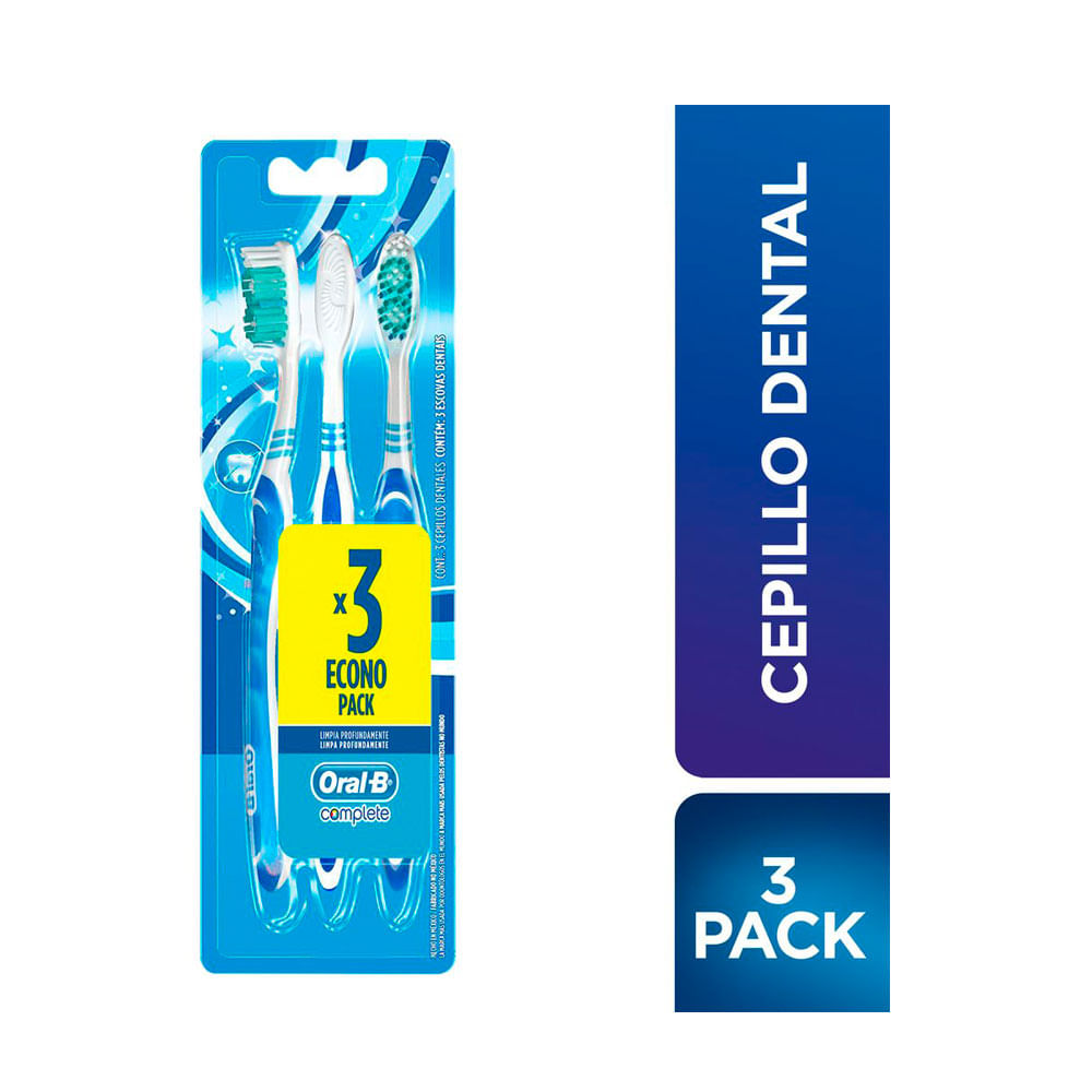 CEPILLO ORAL B COMPLETE PAGUE 2 LLEVE 3