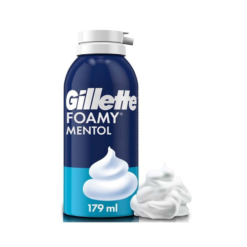 ESPUMA GILLETTE FOAMY MENTOL FRASCO 179 ML