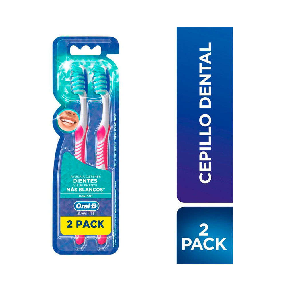 CEPILLO DENTAL ORAL-B ADVANTAGE 3D WHITE 2X1