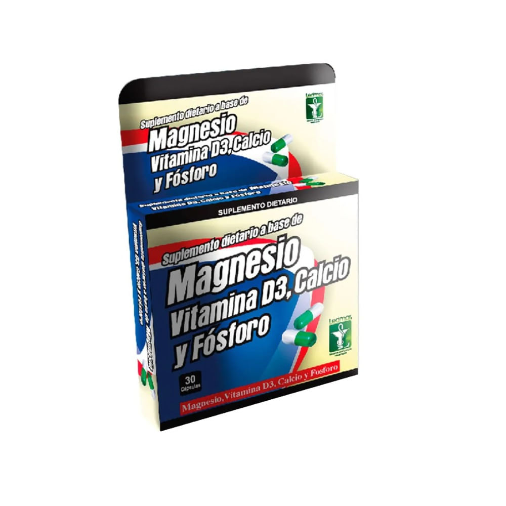 CLORURO MAGNESIO + VITAMINA D3 CAPSULAS CAJA X 30 UNDS