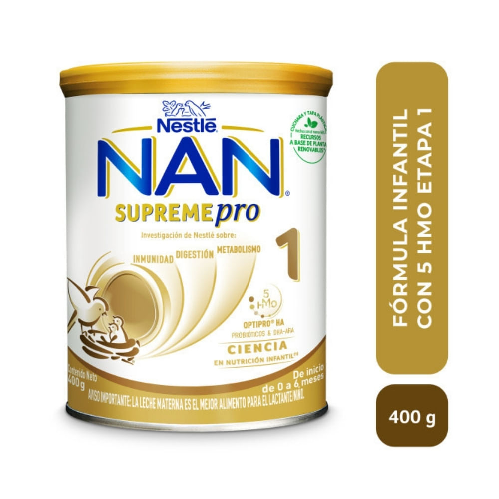 NAN SUPREME HMO 1 POLVO LATA 400 G