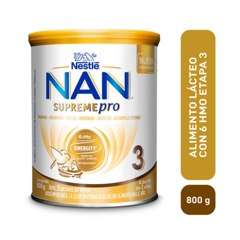 NAN SUPREME HMO 3 POLVO LATA 800 G