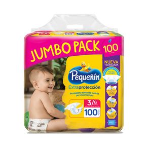 PAÑALES PEQUEÑIN EXTRA PROTECCION ETP3