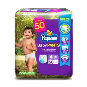 PAÑALES PEQUEÑIN BABY PANTS ET 4 BOLSA X 50 UNDS