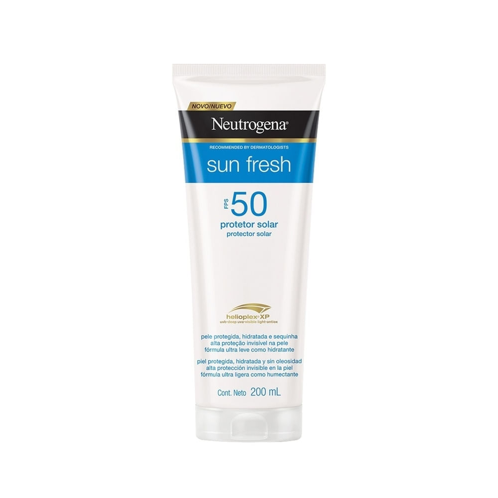 NEUTROGENA SUN FRESH PROTECTOR SOLAR SPF 50 TUBO 200 ML