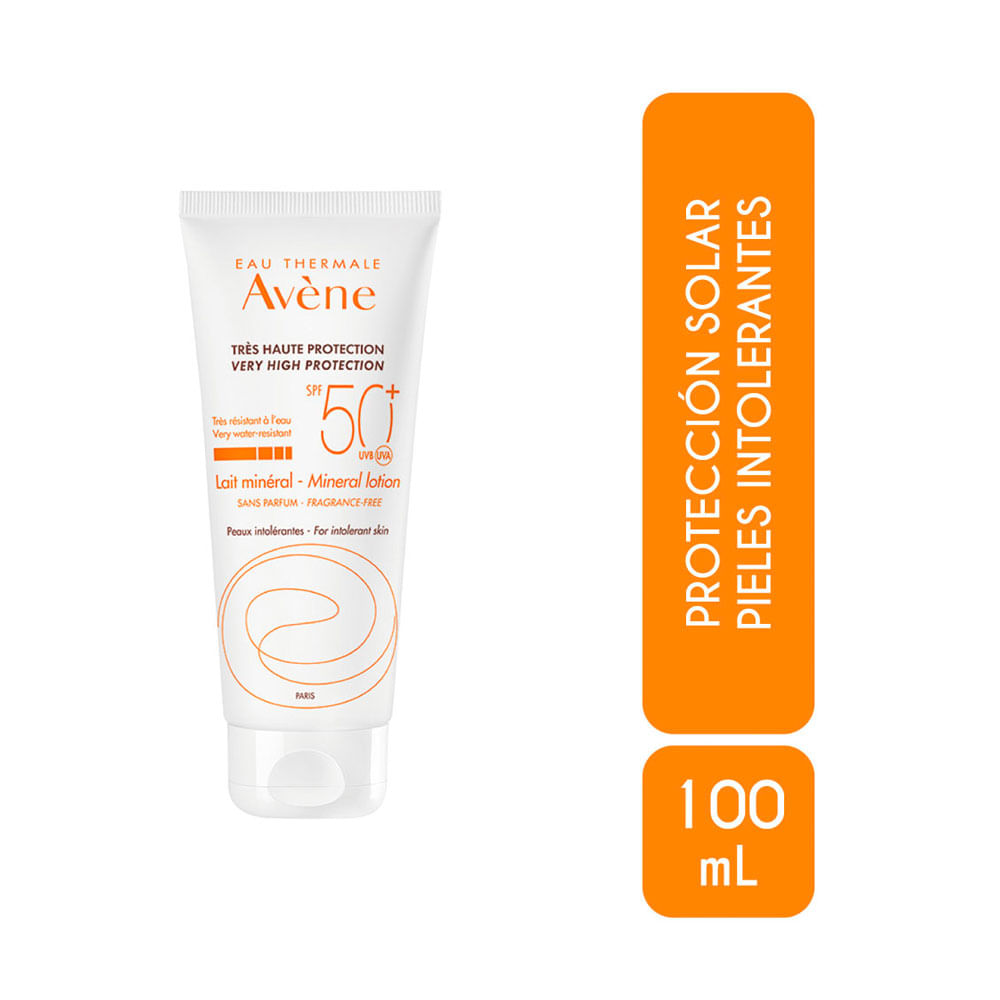AVENE SOLAR PANTALLA LECHE SPF 50+ CAJA 100 ML