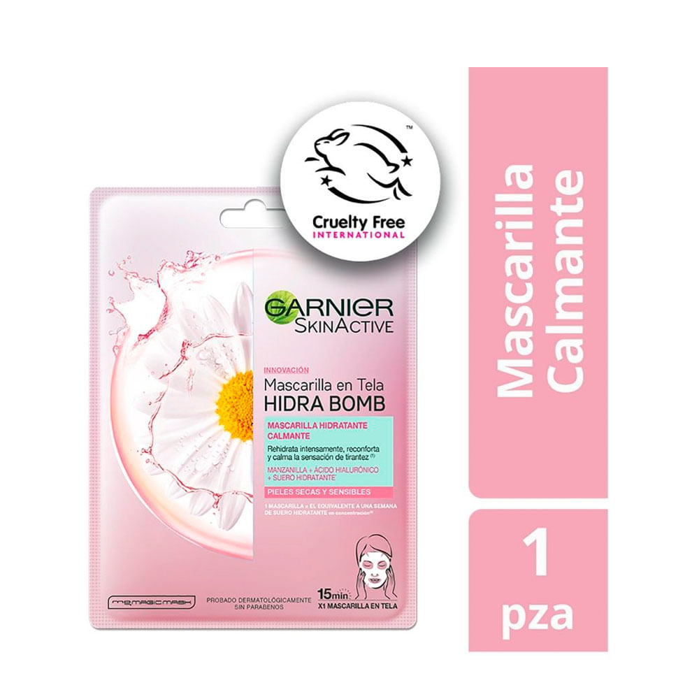 MASCARILLA GARNIER CALMANTE SACHET X 1 UND