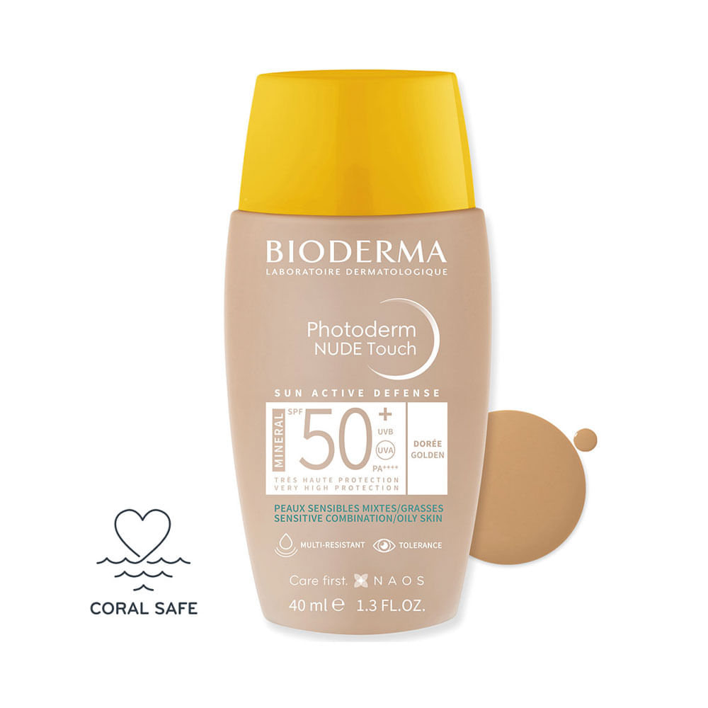 PHOTODERM NUDE TOUCH DORADO SPF 50+ BIODERMA CAJA 40 ML