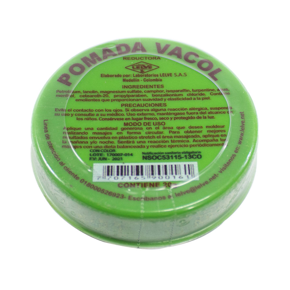 VACOL POMADA CAJA 20 G