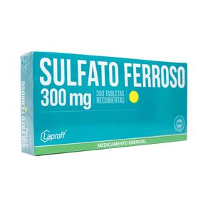 SULFATO FERROSO LAPROFF TABLETA 300 MG
