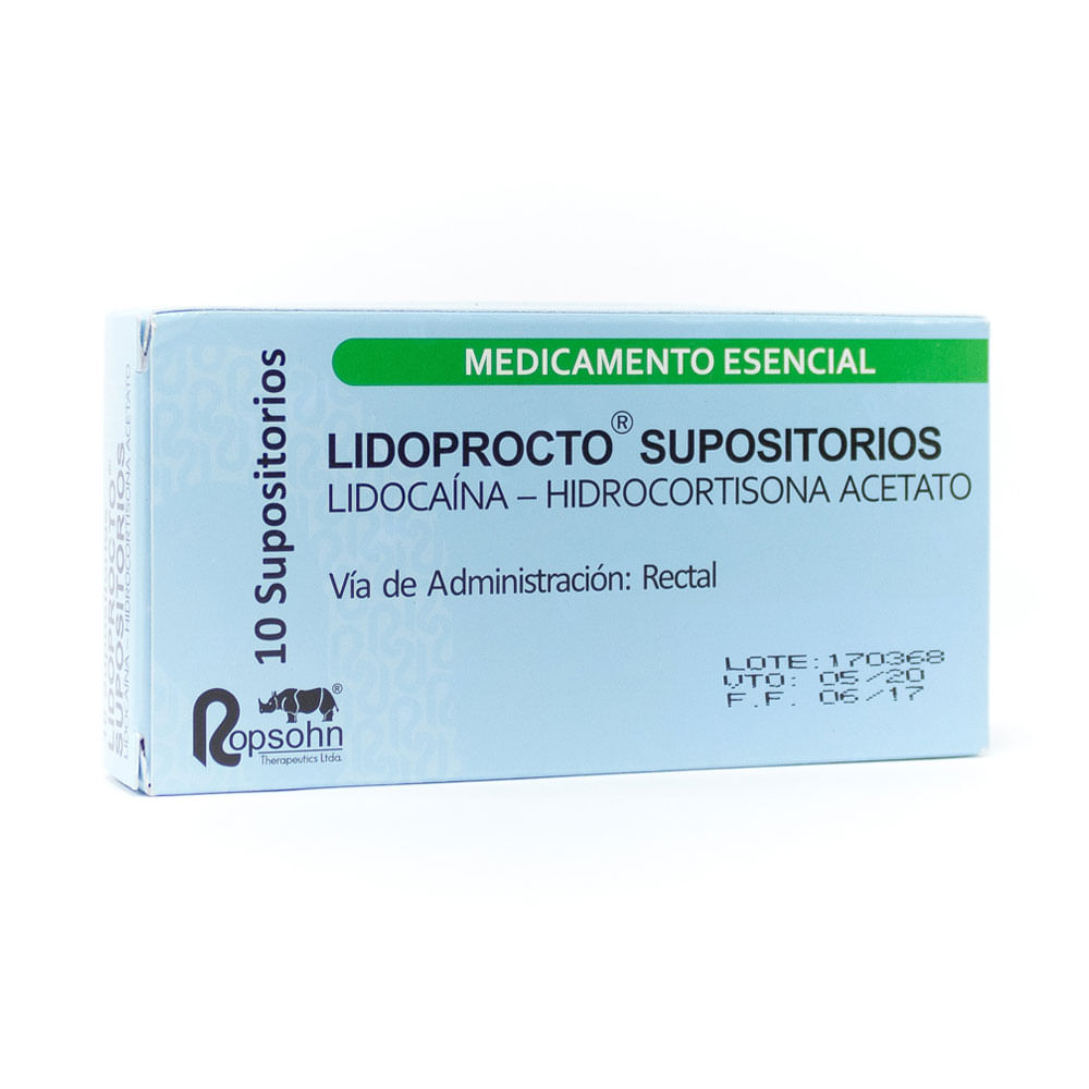 LIDOPROCTO SUPOSITORIOS