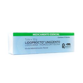 LIDOCAINA HIDROCORTISONA UNGUENTO CAJA 10 G