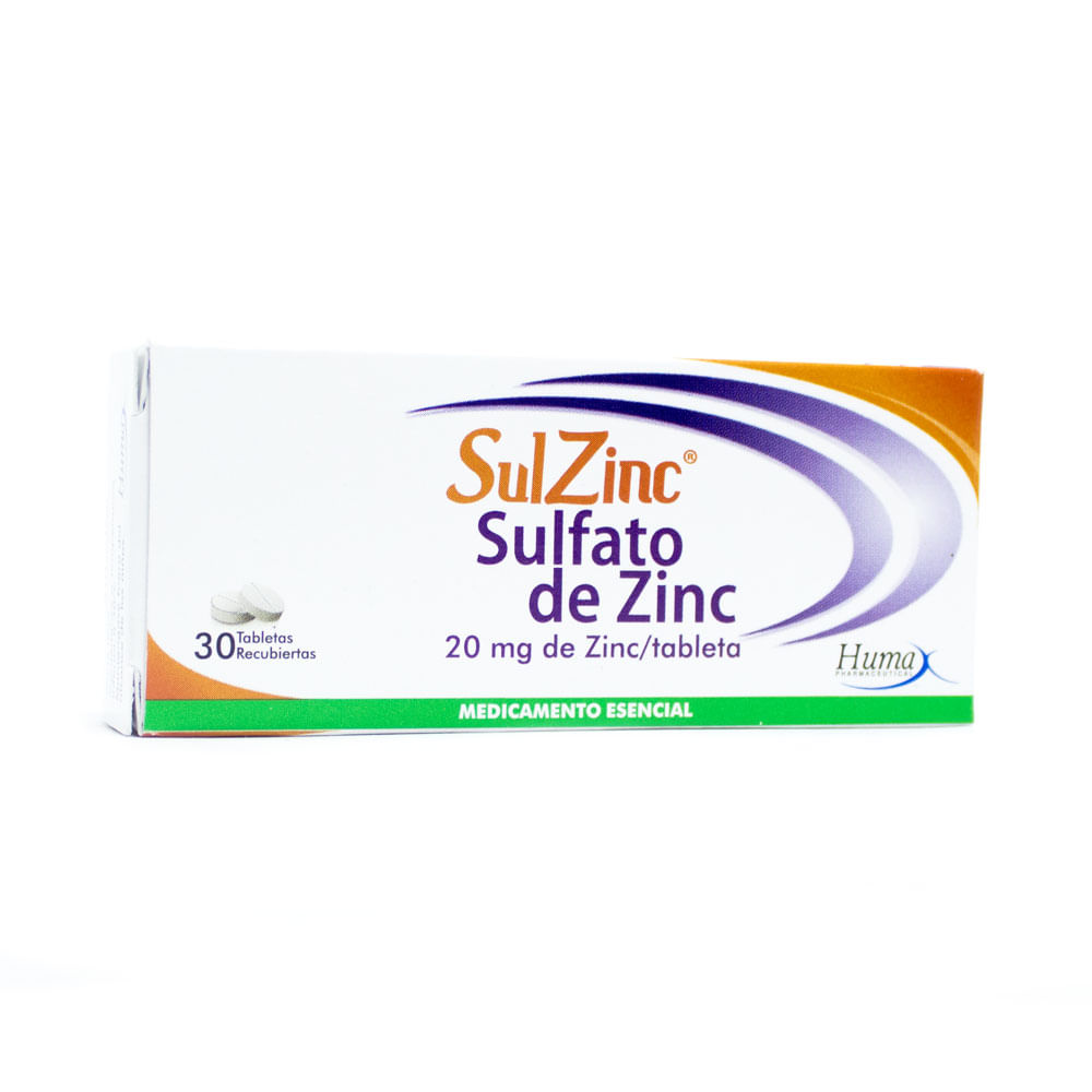 SULZINC TABLETAS 20 MG