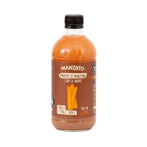 MANZATO VINAGRE MANZANA CANELA-PENCA SABILA BOTELLA 500 ML