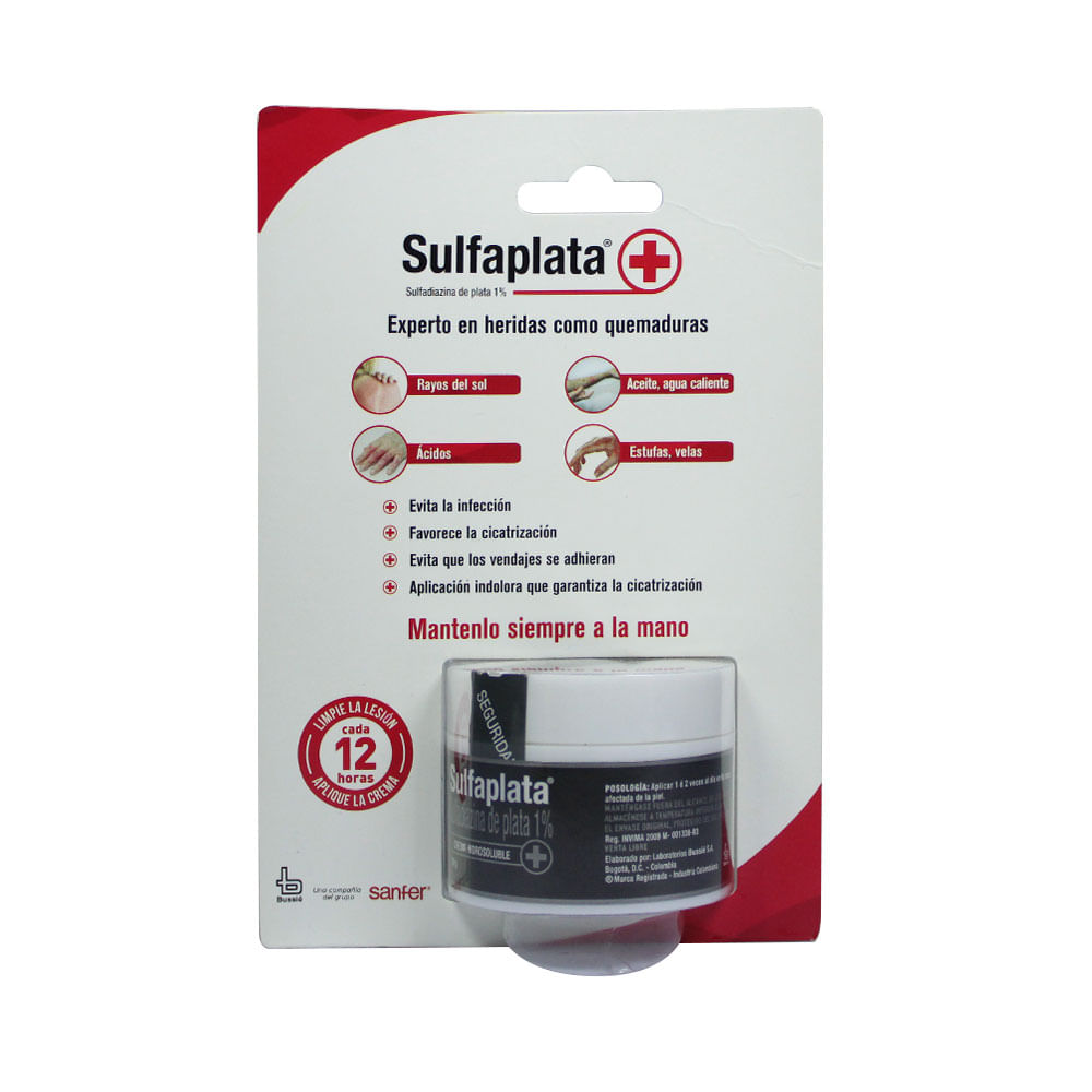 SULFAPLATA CREMA 1 % POTE 30 G