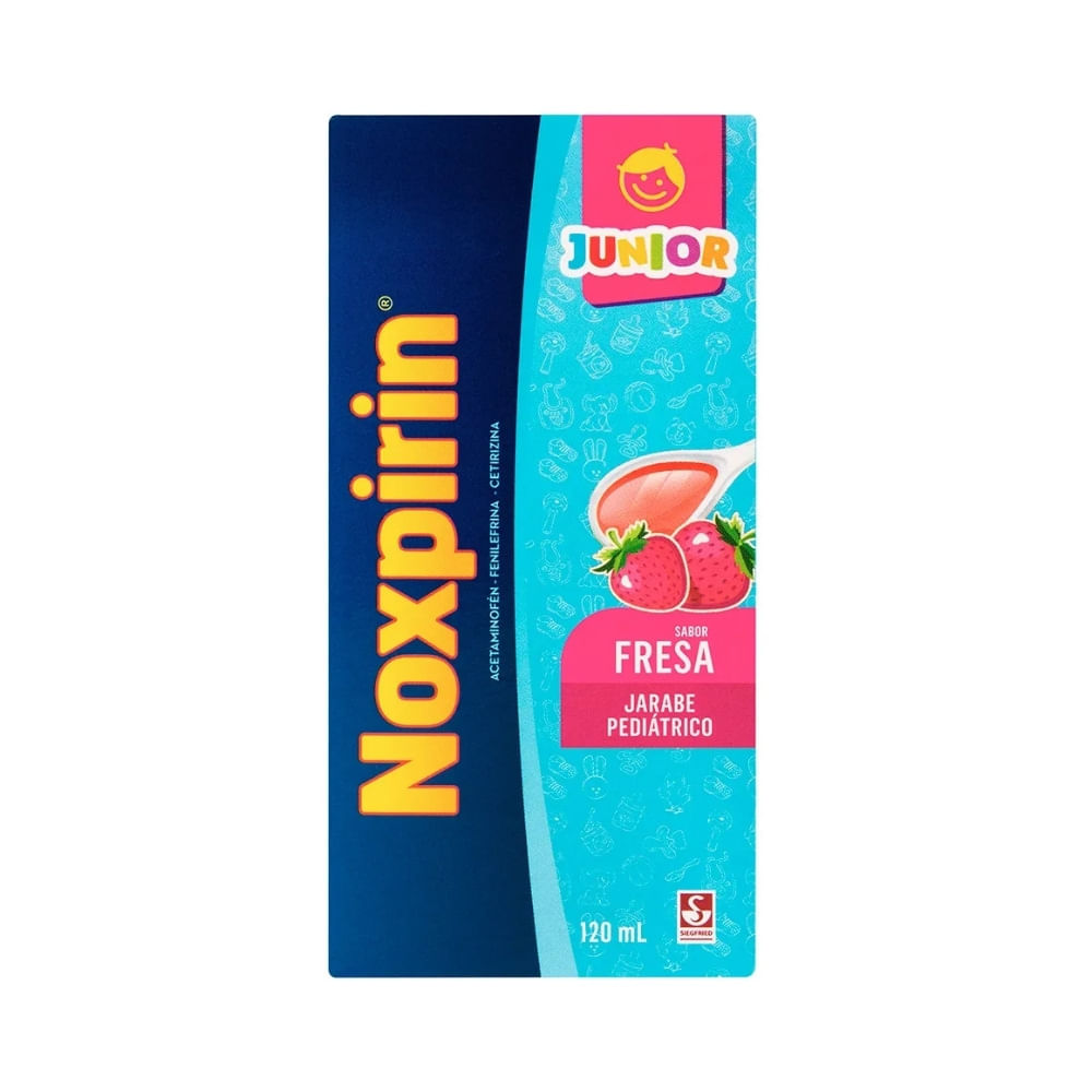 NOXPIRIN-F JUNIOR JARABE FRESA CAJA 120 ML