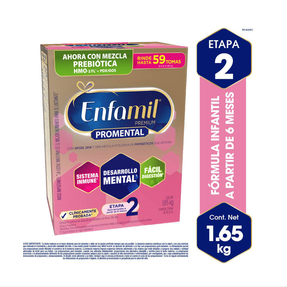 ENFAMIL PREMIUM PROMENTAL ETAPA 2 CAJA 1650 G