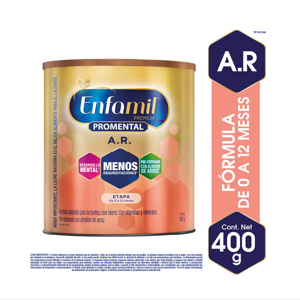 ENFAMIL PREMIUM PROMENTAL ANTIREFLUJO LATA 400 G