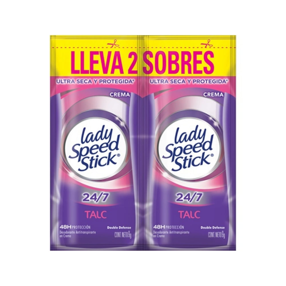 DESODORANTE CREMA LADY SPEED STICK TALC DUO