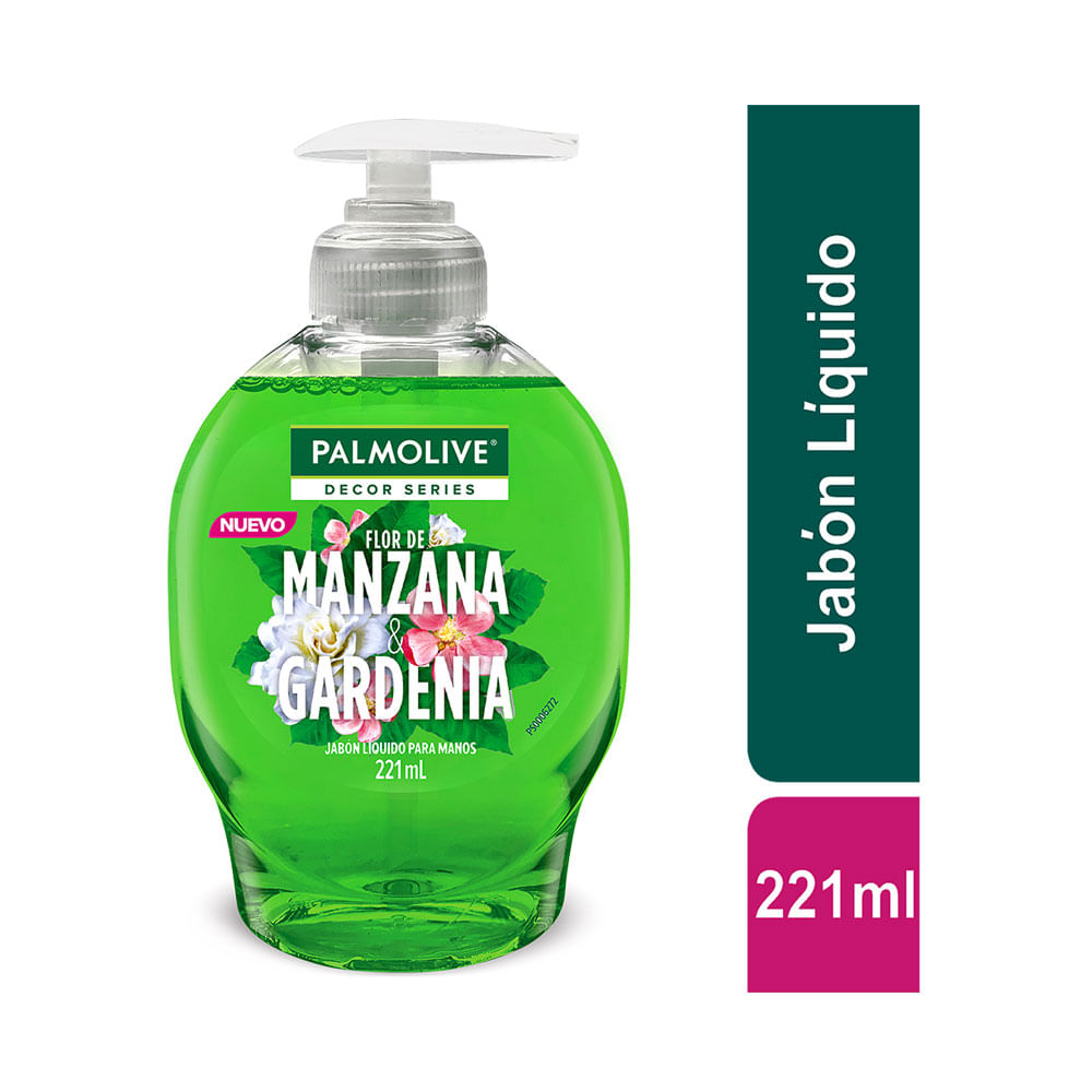 JABON LIQUIDO PALMOLIVE MANZANA GARDENIA FRASCO 221 ML