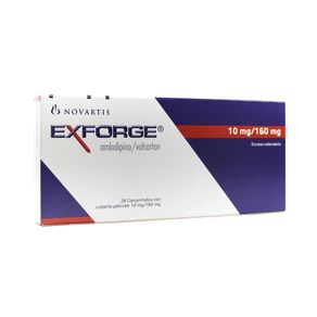 EXFORGE (RG) COMPRIMIDOS 10/160 MG