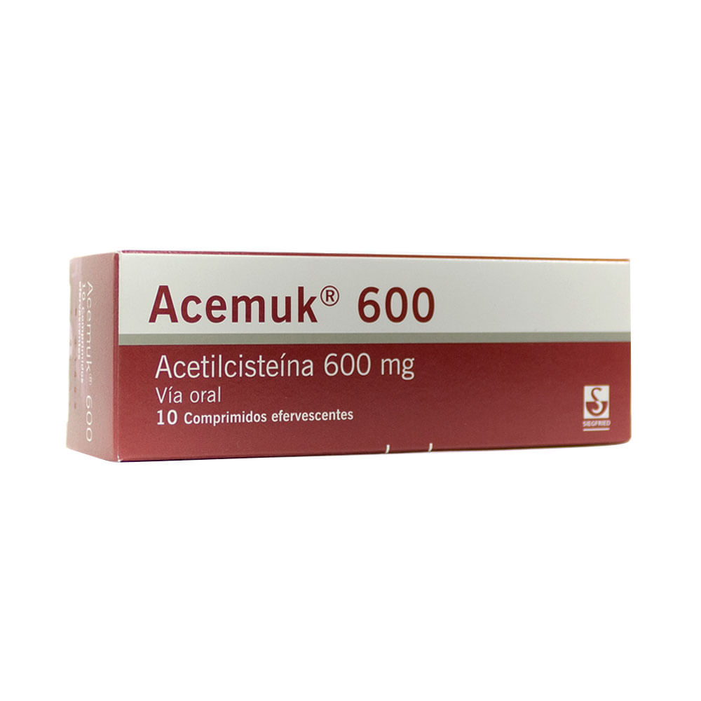 ACEMUK T. EFERVESCENTES 600 MG