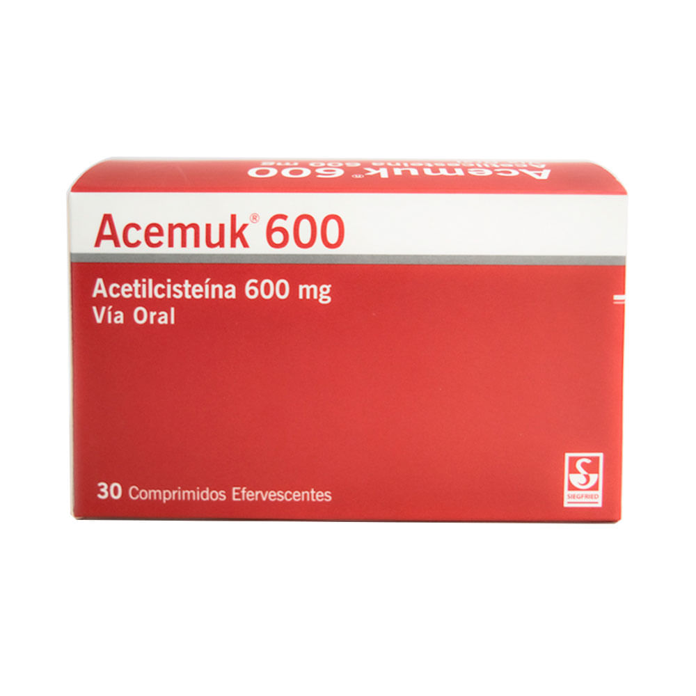 ACEMUK T. EFERVESCENTES 600 MG
