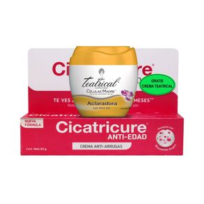 CREMA CICATRICURE 60G +TEATRICAL ACL POTE 100 G