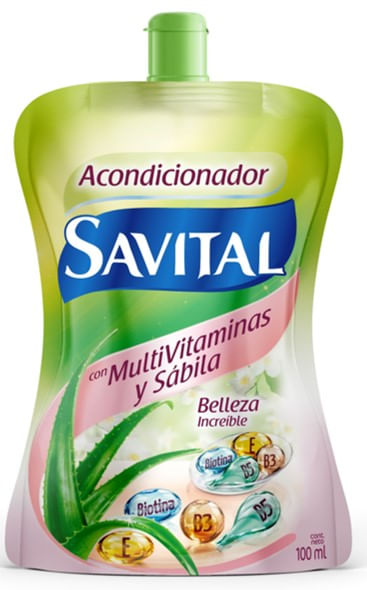 ACONDICIONADOR SAVITAL MULTIVITAMINAS/SABILA DOYPACK 100 ML