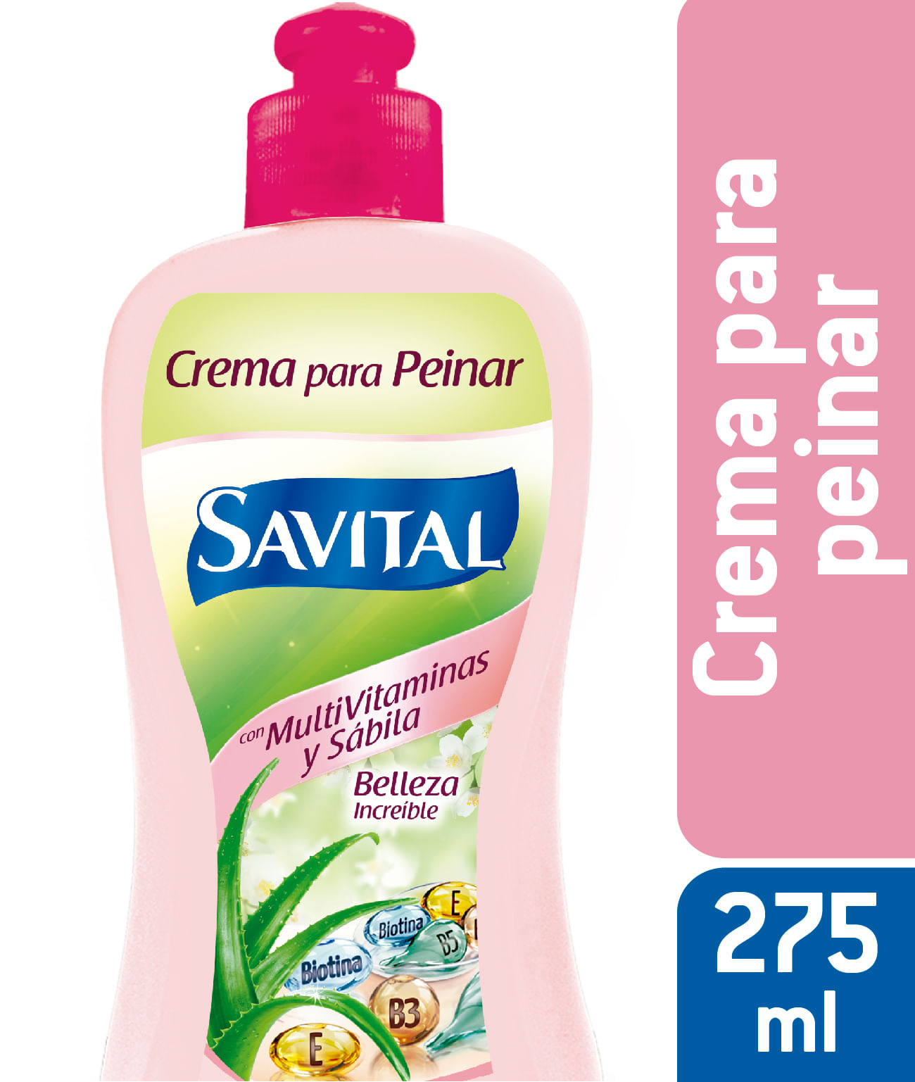 CREMA DE PEINAR SAVITAL MULTIVITAMINAS/SABILA FRASCO 275 ML
