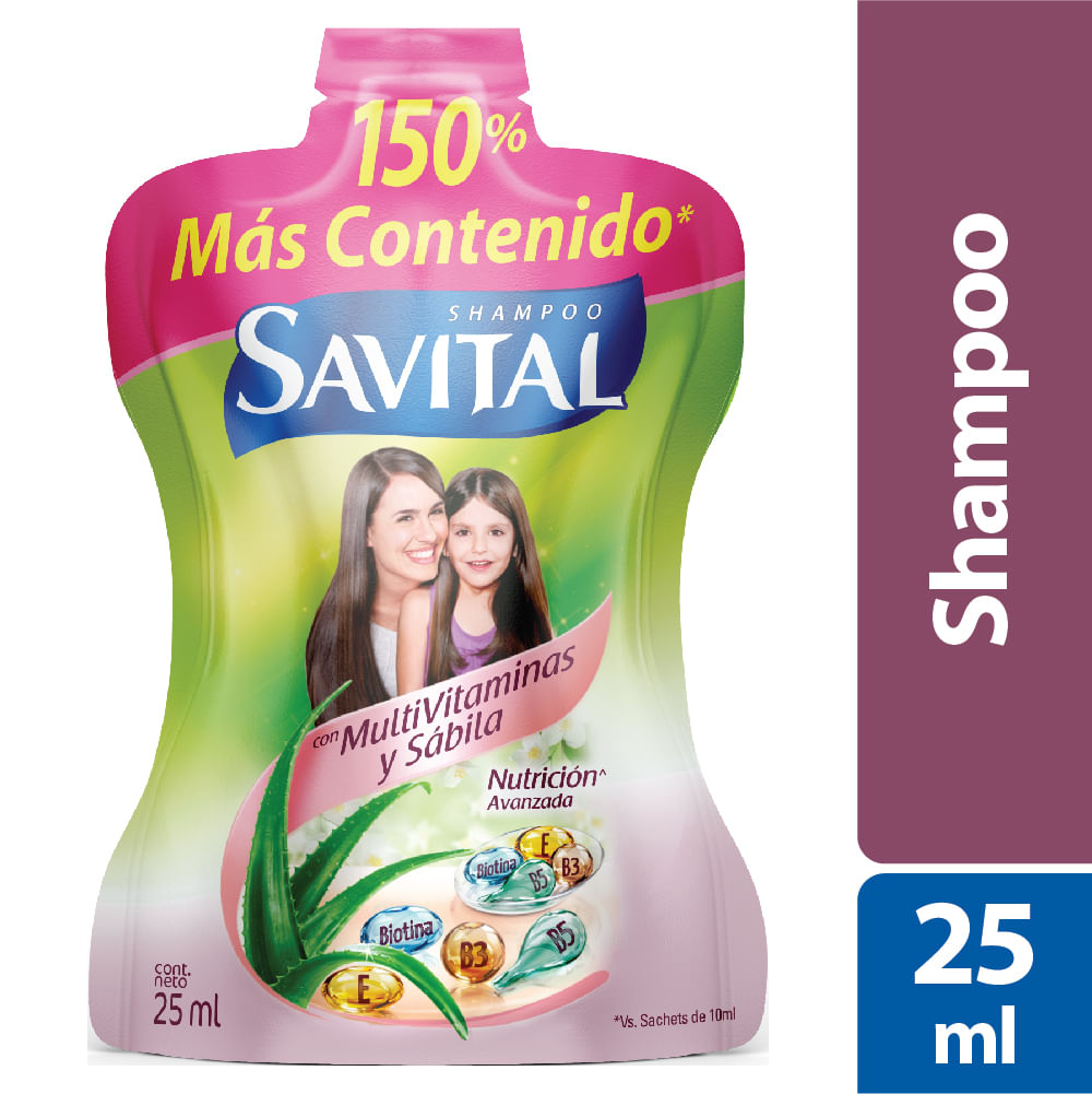 SHAMPOO SAVITAL MULTIVITAMINAS/SABILA