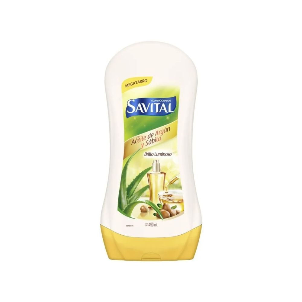 ACONDICIONADOR SAVITAL ACEITE ARGAN/SABILA FRASCO 490 ML