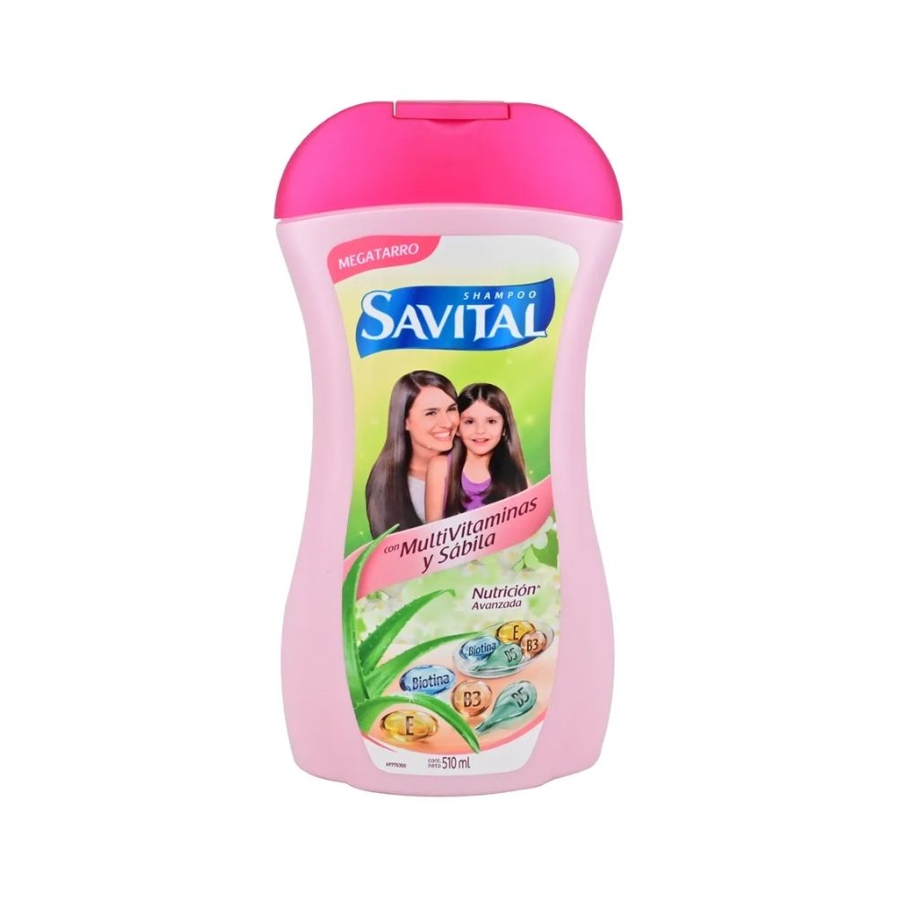 SHAMPOO SAVITAL MULTIVITAMINAS/SABILA FRASCO 510 ML