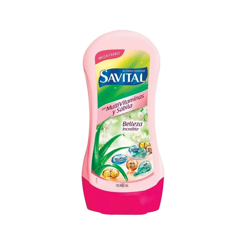 ACONDICIONADOR SAVITAL MULTIVITAMINAS/SABILA FRASCO 490 ML