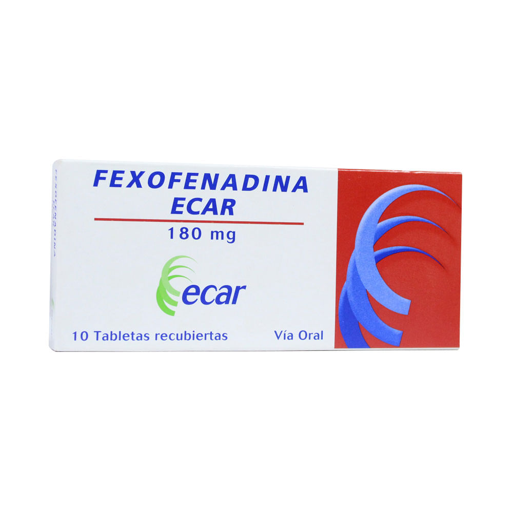 FEXOFENADINA ECAR TABLETAS 180 MG