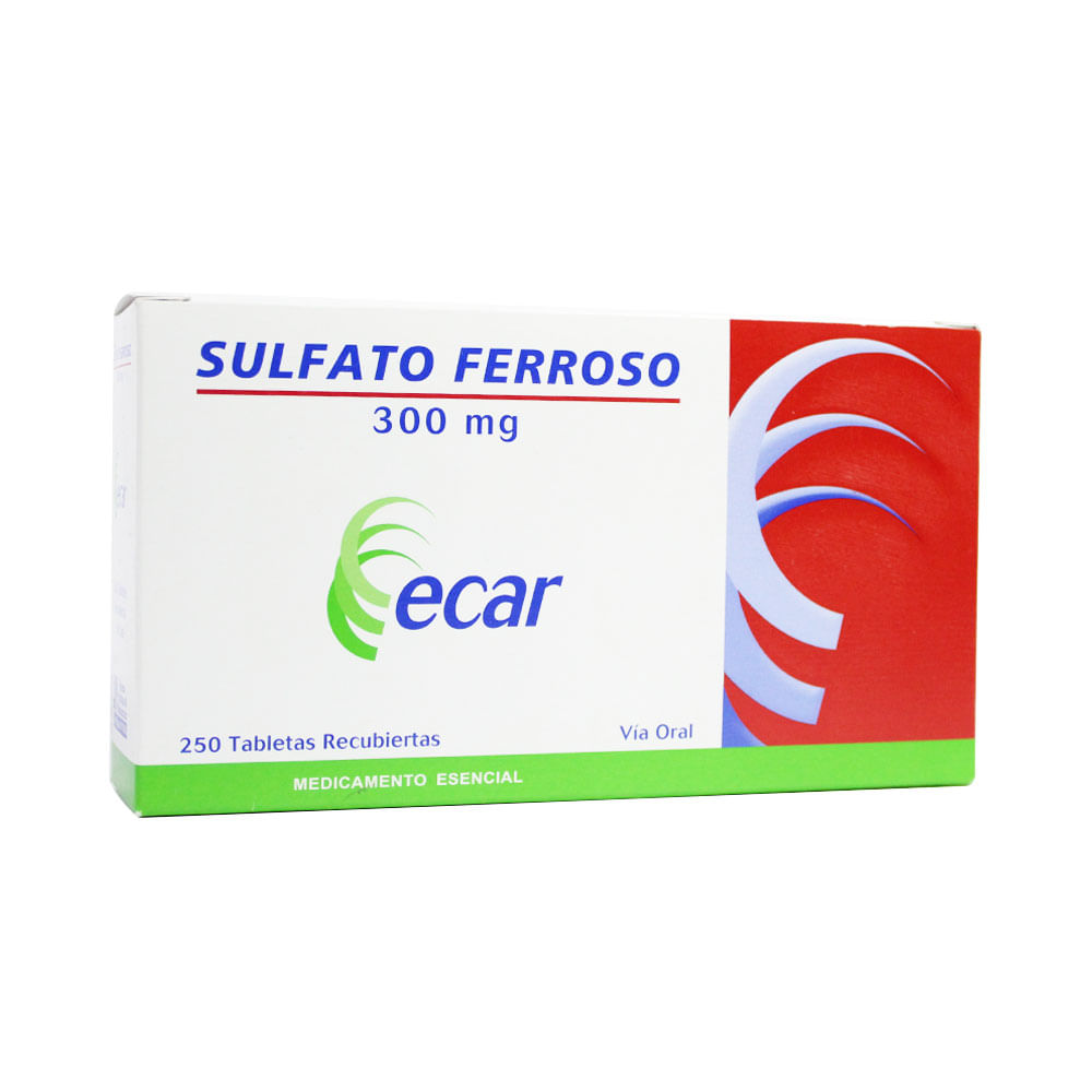 SULFATO FERROSO ECAR TABLETAS 300 MG