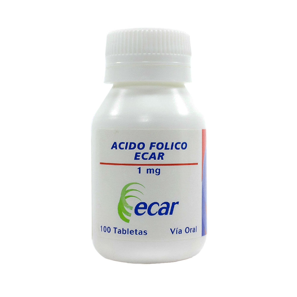 ACIDO FOLICO ECAR TABLETAS 1 MG
