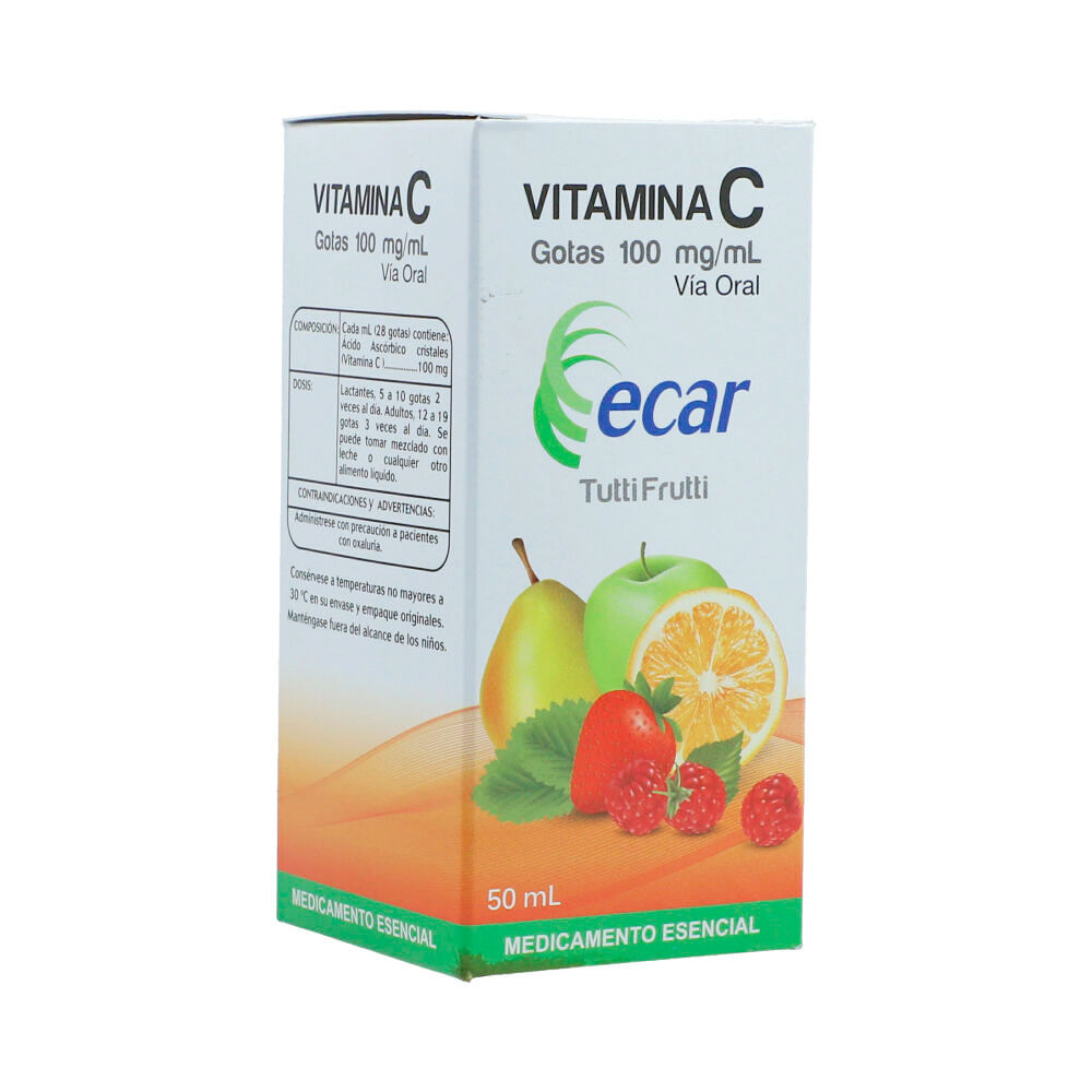 VITAMINA C ECAR GOTAS 100 MG FRASCO 30 ML